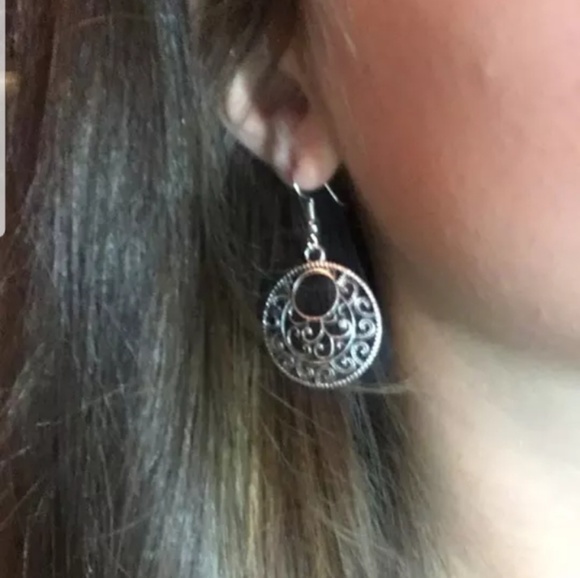 Bohemian Antique Round Bali Earrings - Picture 4 of 5